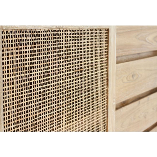 Buffet Archi 2 portes coulissantes 4 tiroirs - teck massif