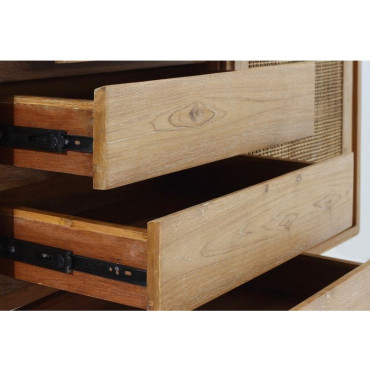Buffet Archi 2 portes coulissantes 4 tiroirs - teck massif