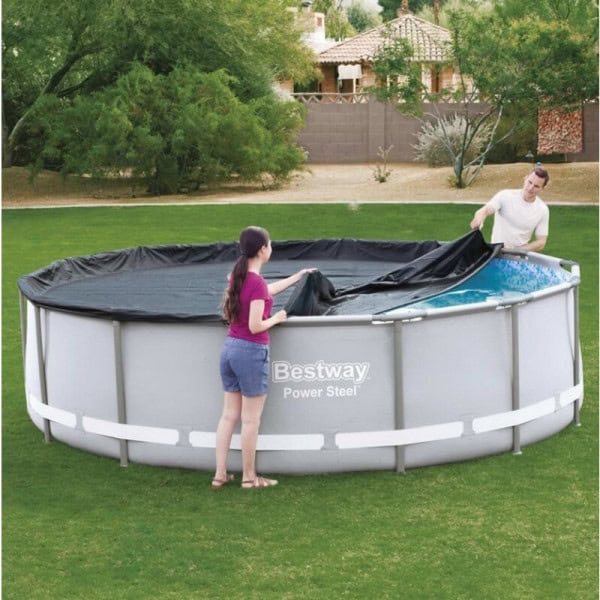 Bâche été pour piscine ronde tubulaire de 427