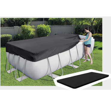 Bâche été pour piscine rectangulaire tubulaire de 412 x 201