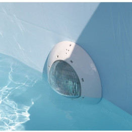 Spot LED blanche pour piscine hors sol bois 2