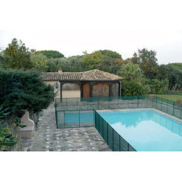 Barrière piscine Beethoven vert piquets verts
