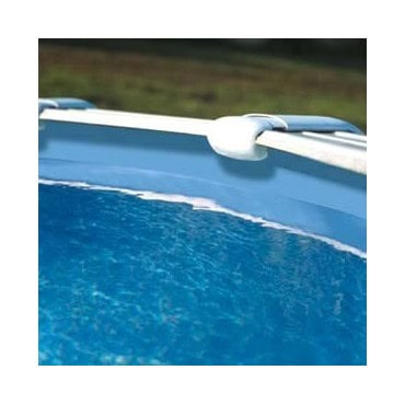 Kit piscine hors sol acier ronde ATLANTIS - Liner bleu