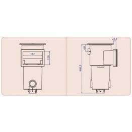 Skimmer AQUAREVA petite meurtrière sans extension 2