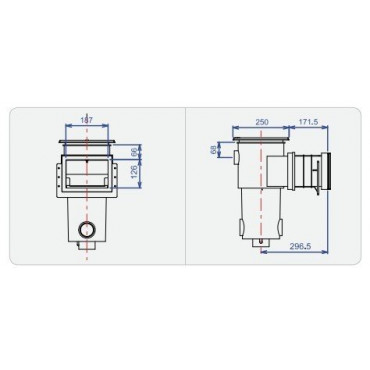 Schéma 2 du Skimmer AQUAREVA petite meurtrière standard