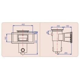 Skimmer AQUAREVA grande meurtrière standard 2
