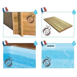 Piscine WEVA Octo+ 5,40m x 3,30m x 1,20m 2