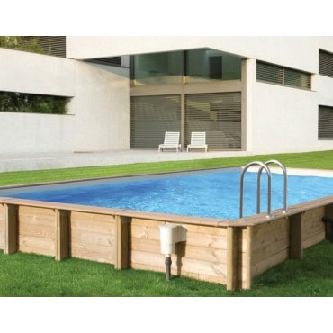 Piscine WEVA rectangulaire 6,54m x 3,54m x 1,33m