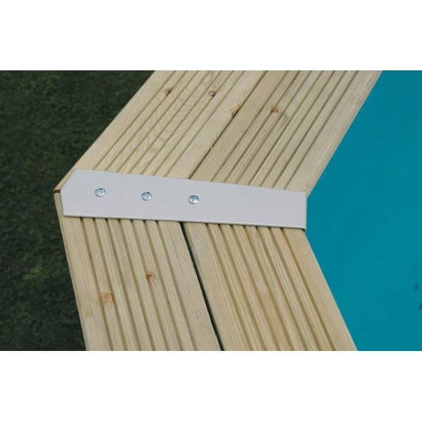 Piscine Océa 610 x 400 x 130 cm liner bleu