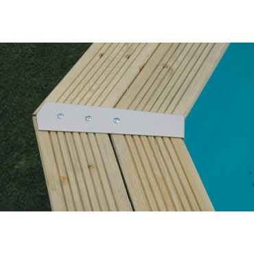 Piscine Océa 610 x 400 x 130 cm liner bleu