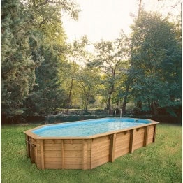 Piscine Océa 860 x 470 x 130 cm liner bleu