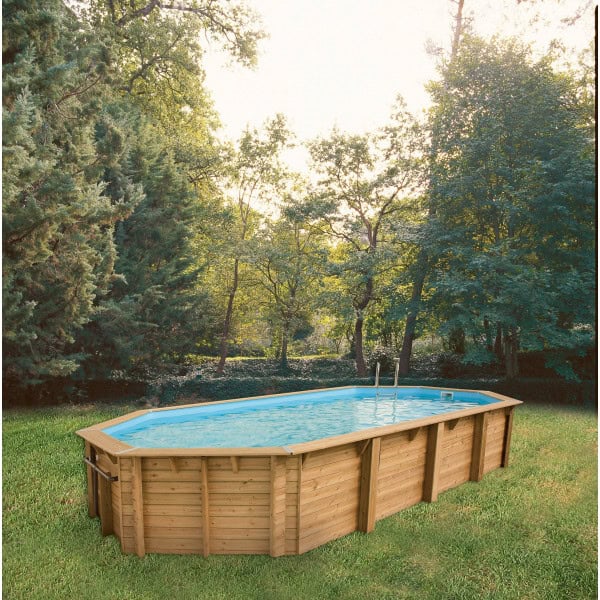 Piscine Océa 860 x 470 x 130 cm liner bleu