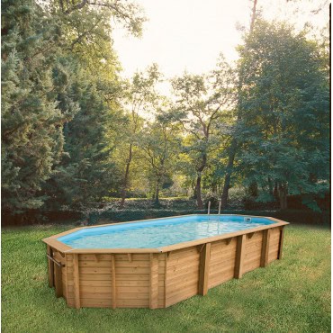 Piscine Océa 860 x 470 x 130 cm liner bleu