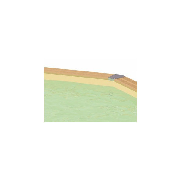 Piscine Océa 860 x 470 x 130 cm liner bleu