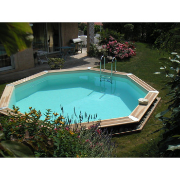 Piscine Océa 580 x 130 cm liner bleu