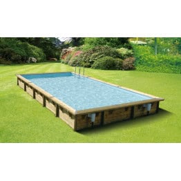 Piscine Linéa 800 x 500 x 140 cm liner bleu