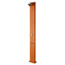 Douche solaire 32L aspect bois carrée RP