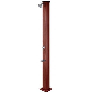 Douche solaire 32L aspect bois ronde RP