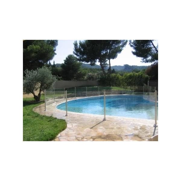 Barrière de piscine oceanix en verre et inox