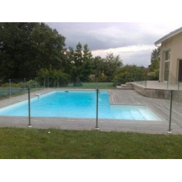 Barriere piscine Oceanix en verre et inox 1.5m
