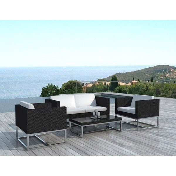 Salon de jardin résine tressée et aluminium