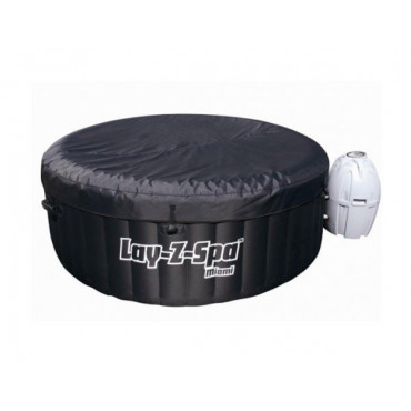 Spa gonflable 2/4 places bache Miami Lay-Z Bestway 