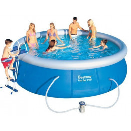 Piscine autoportante ronde filtre à cartouche + accessoires