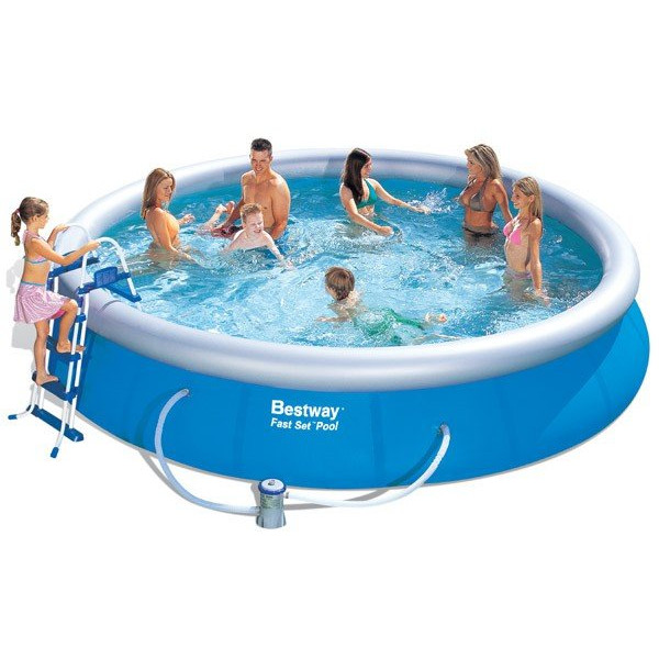 Piscine autoportante ronde filtre à cartouche + accessoires