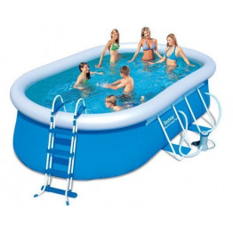 Piscine autoportante ovale filtre à cartouche + accessoires