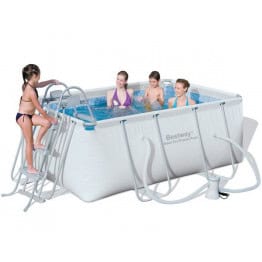 Piscine tubulaire rectangulaire avec filtre à cartouche
