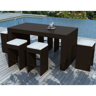 Ensemble de jardin Saleccia choco 2