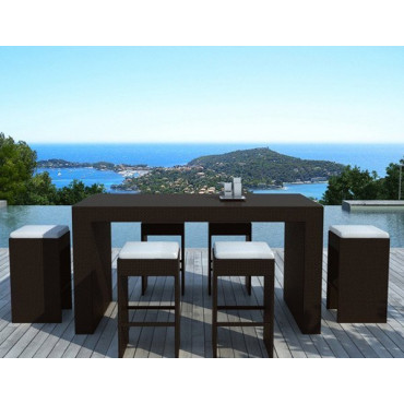 Ensemble de jardin Saleccia choco 1