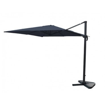 Parasol déporté rectangulaire gris