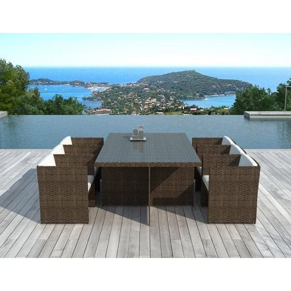 Ensemble de jardin en résine tressée Hawaï