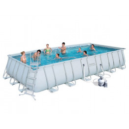 Piscine  tubulaire Bestway rectangulaire avec filtre à sable 2