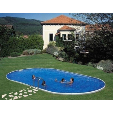 Piscine enterrée ovale - 2