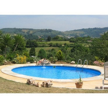 Kit piscine enterrée ronde avec filtre à sable H150cm