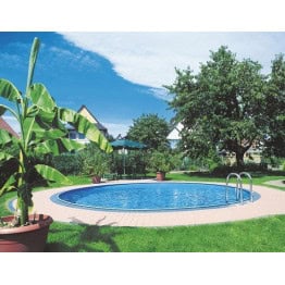 Kit piscine enterrée ronde avec filtre à sable H120cm