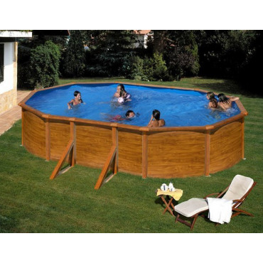 Kit piscine hors sol acier ovale PACIFIC 610/500