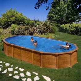 Kit piscine hors sol acier ovale AMAZONIA - 730