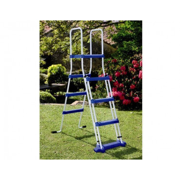 Kit piscine hors sol acier ovale HAITI - Echelle de sécurité