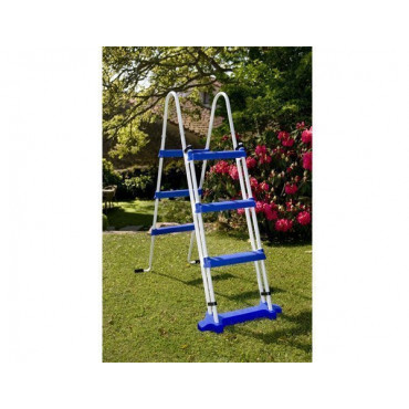 Kit piscine hors sol acier ovale FIDJI - Echelle de sécurité 1