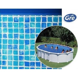 Liner mosaïque pour piscine hors sol ovale Gre Pool