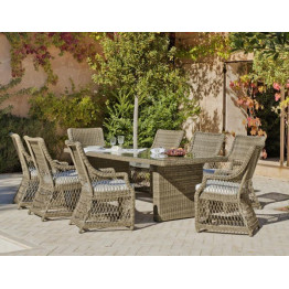 Table de jardin AMELIA 230 en résine tressée - 1 2
