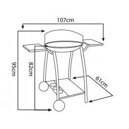 Barbecue au charbon Curvi XL 2