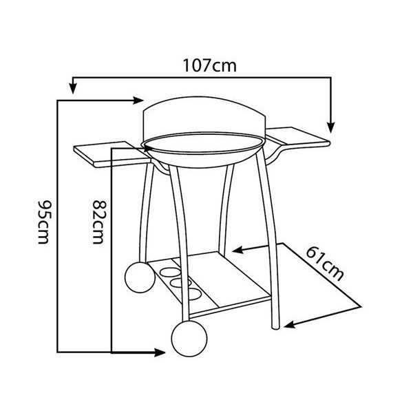 Barbecue au charbon Curvi XL