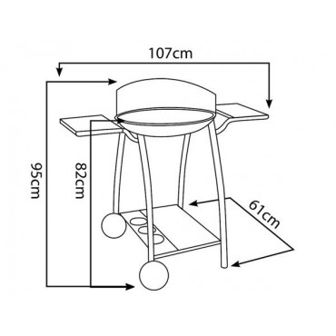 Barbecue au charbon Curvi XL