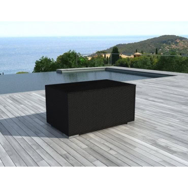 Coffre de rangement extérieur en résine tressée - 3